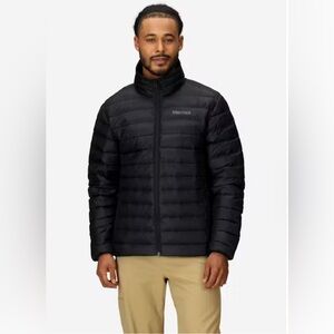 Marmot 700 Goose Down Midnight Black Puffer Jacket, Men’s Sz Large, Like New